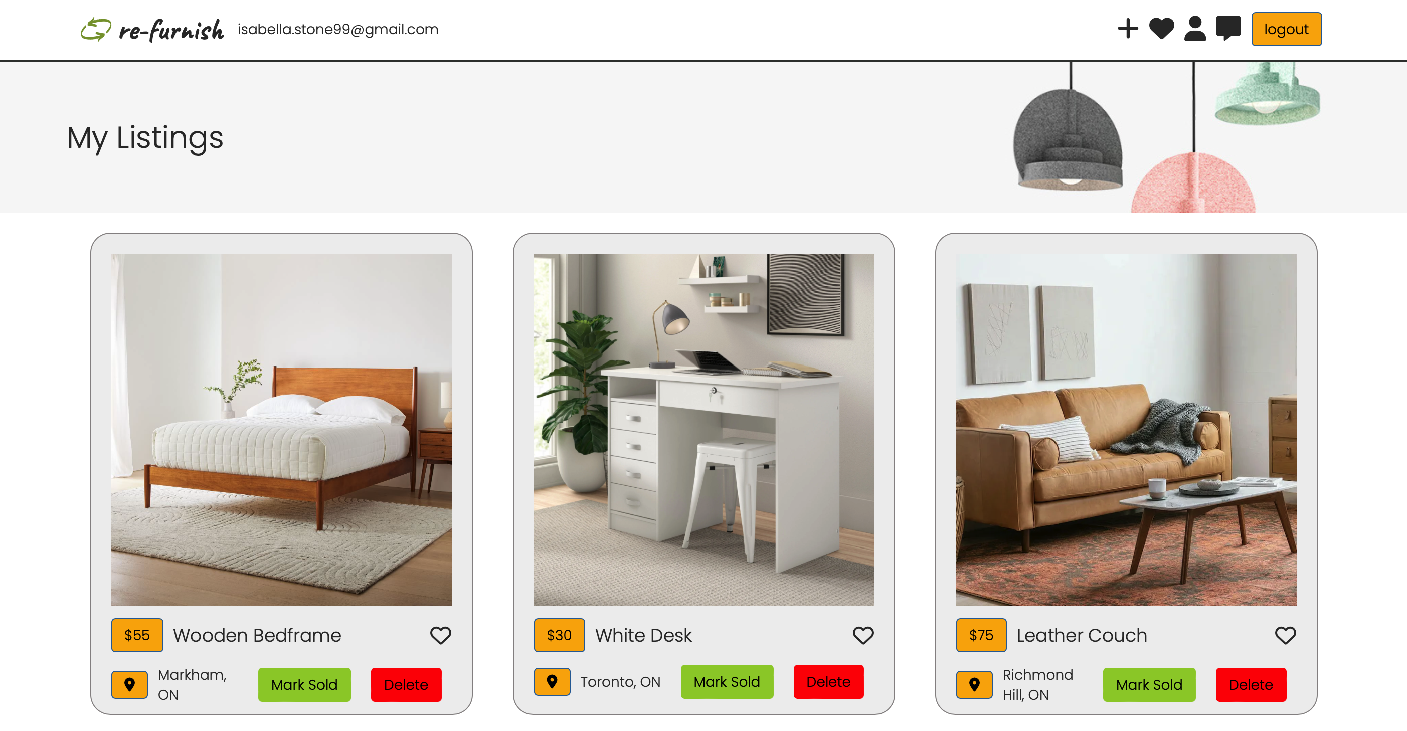 Image of a re-furnish app